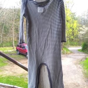 ** Grey & White Child's Body Suit Pajamas Jumpsuit